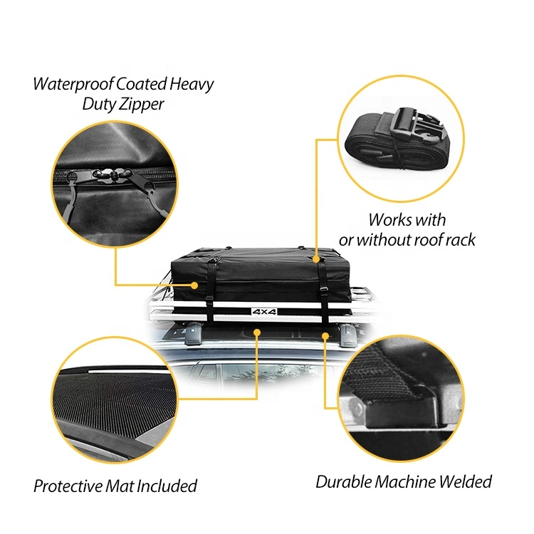 Водонепроницаемый Kinggear поездки в походах хранения багажа на крыше автомобиля верхней части груза сумка