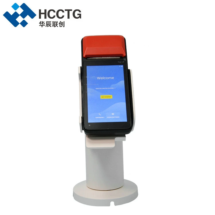 PVC Holder Fine-Turned Rotatable Credit Card POS Terminal Display Stand (PS-SO3)