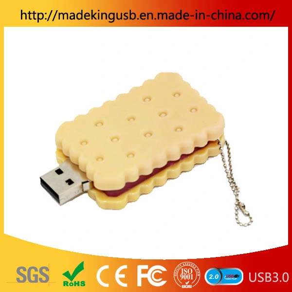 Simulation d'aliments en PVC biscuit sandwich lecteur Flash USB/Stick USB