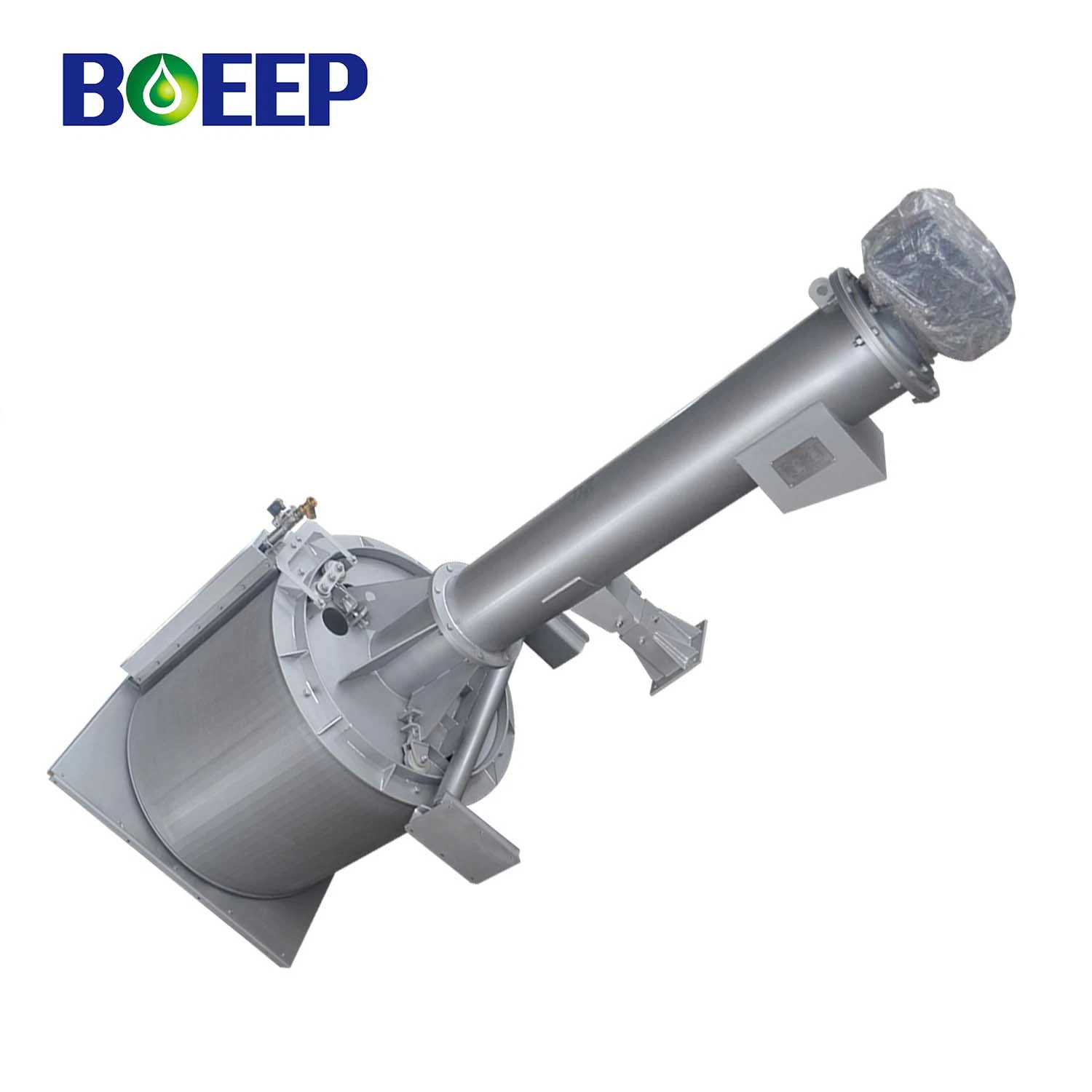 Stainless Steel Effluent Treatment Solid Separator Mechanical Rotary Drum Sieve Filter Screen Machine