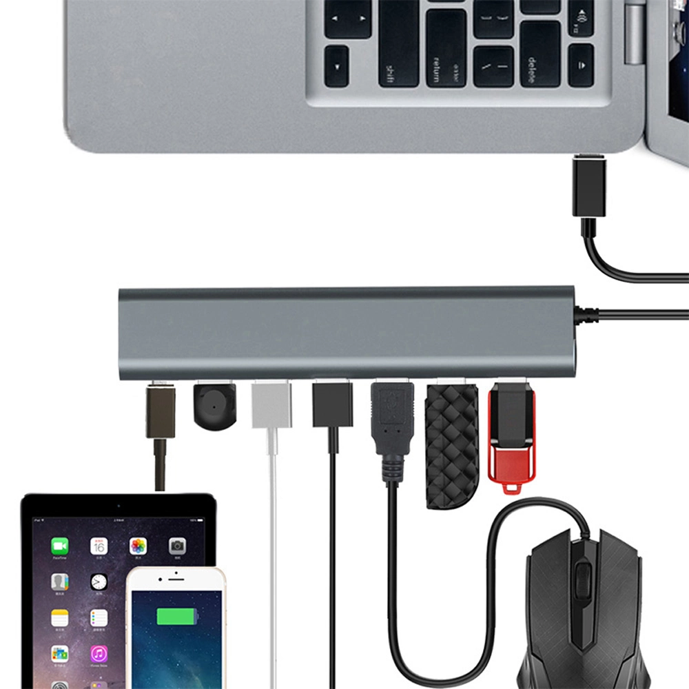 Winstars USB-C USB3.1 7 Port Aluminum Hub