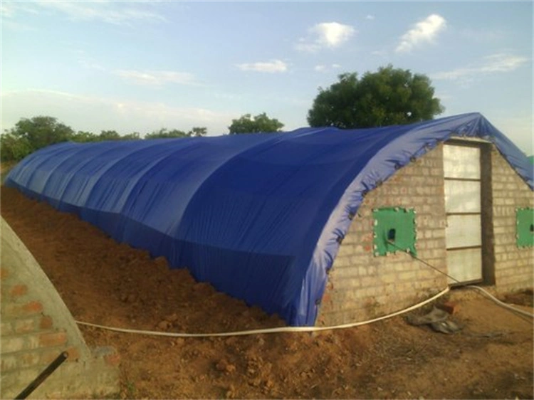 Une bâche imperméable Bleu Blanc Poly FEUILLE PE La bâche de protection pour le camion de rouleau et le couvercle de bateau