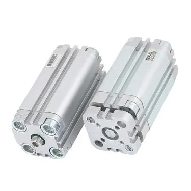 Advu Series Aluminum Alloy Double/Single Acting Compact Type Bear Large Transverse Load Pneumatic Standard Compact Air Cylinder