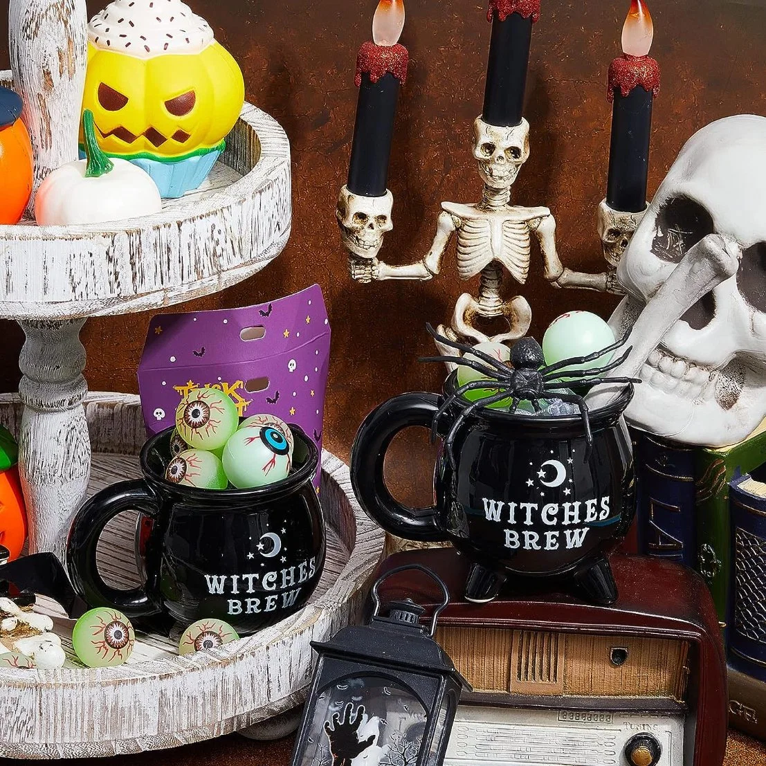 12 أونصة هالوين Witches Brew Cauldron Coffee Mug