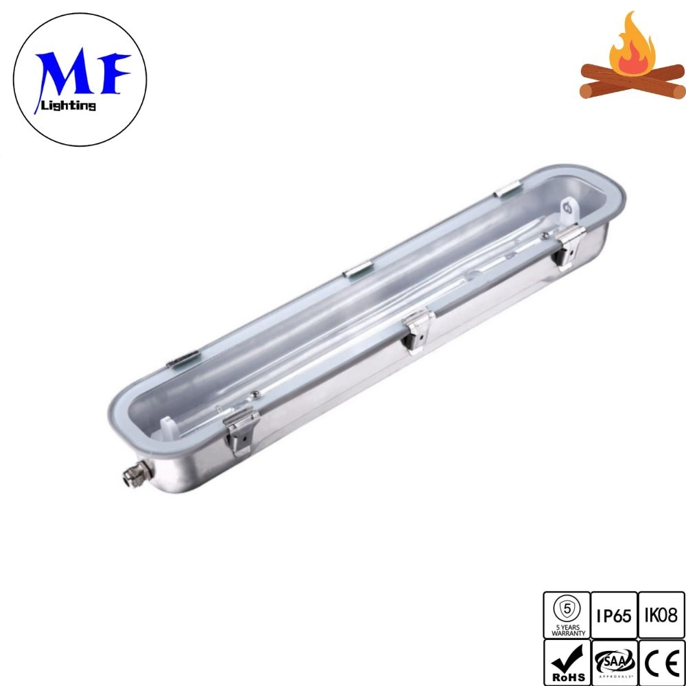 PRECIO DE FÁBRICA 2FT 4FT 5FT IP65 35W 45W 50W 65W 70W Luz Tri-proof LED de acero inoxidable resistente al polvo resistente al agua Para planta y fábrica Industrial