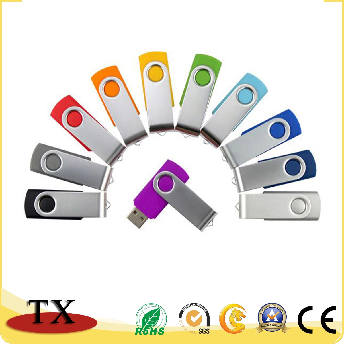 Hot Sale 2.0 USB Flash Drive Swivel-Type Cost-Effective