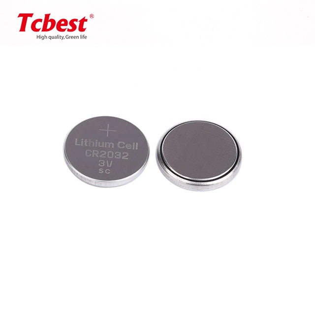 Tcbest High quality/High cost performance 3V 210mAh 240mAh Button Coin Cell Batteries Cr2032 Lithium Battery for Toys/Lightings