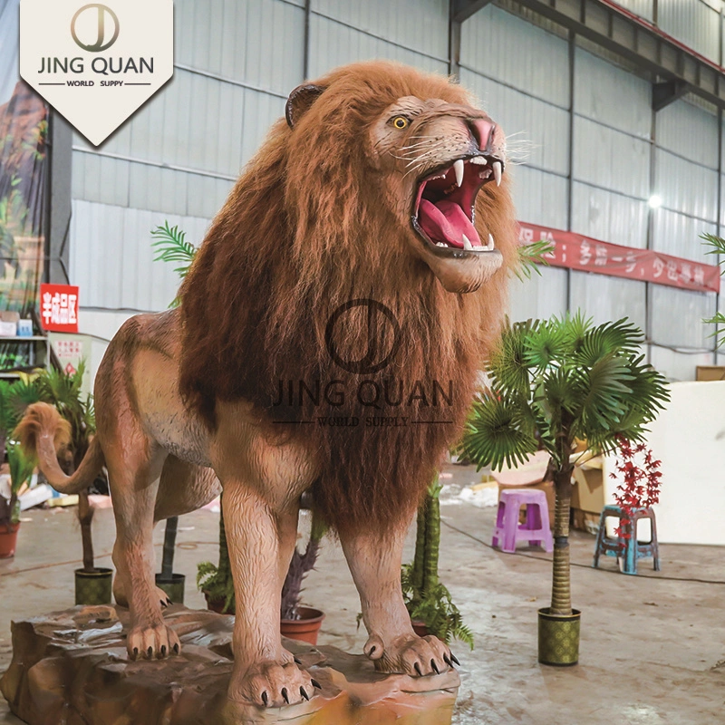 Professional Animatronics Lion Manufacturer Big Lion Toys Park Design Animatronics Outdoor Lion Life Size