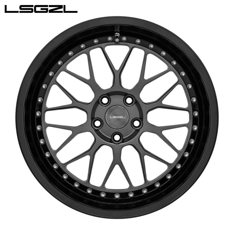 2 Piece Deep Lip Chrome Multiple Spokes for Amg C8 5X114.3 5X165 Custom Golden Forged Wheel Rims