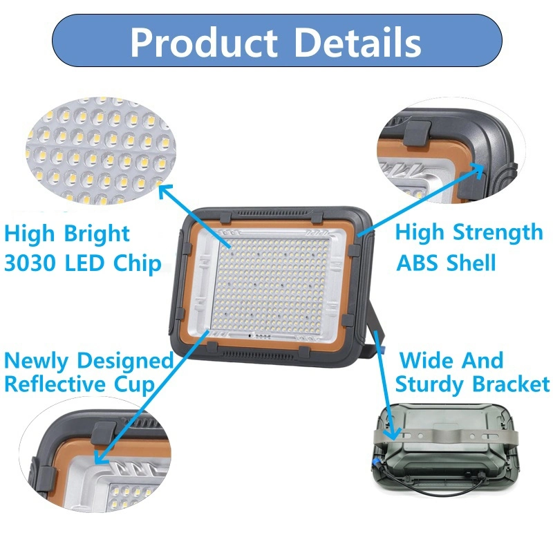 Iluminação Wall Street Lighting de alta qualidade com controlo remoto de alta luminosidade Lâmpada reflectora de jardim 100 W 200 600 W à prova de água, para exterior, melhor LED Farol Solar