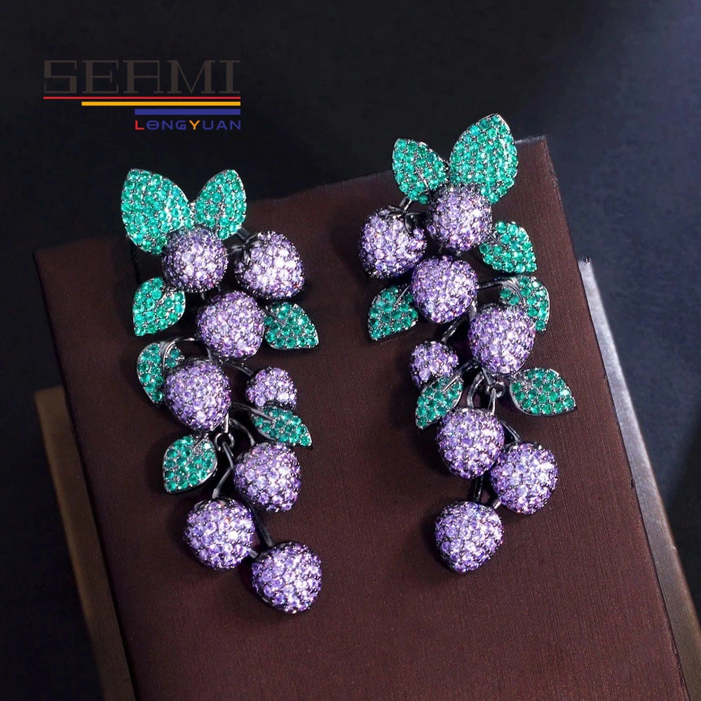 New Design Fashion Drop Earring with Petal and Leaves for Women Wear