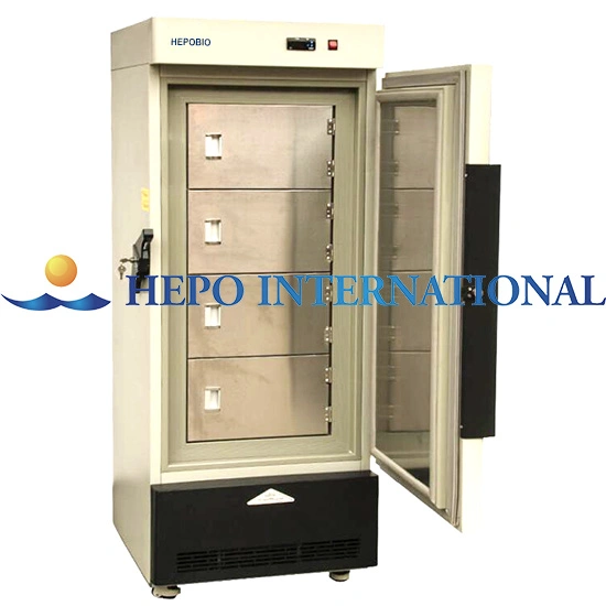 -60degree Ecnomical Medical Industry Upright Deep Freezer