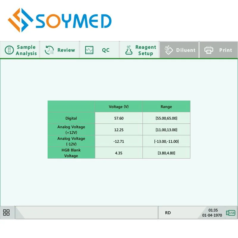 Analyseur d'hématologie automatique original en 3 parties, vente à chaud