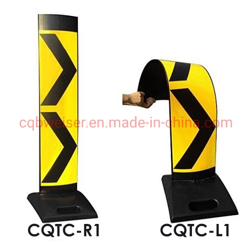 High Flexible PU Warning Post Road Safety Traffic Delineator Post