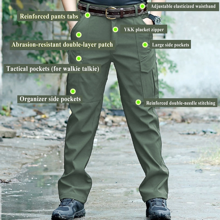 Breathable Multi-Pocket Workwear Hiking Cargo Camouflage Men's Tactical Pants & Trousers