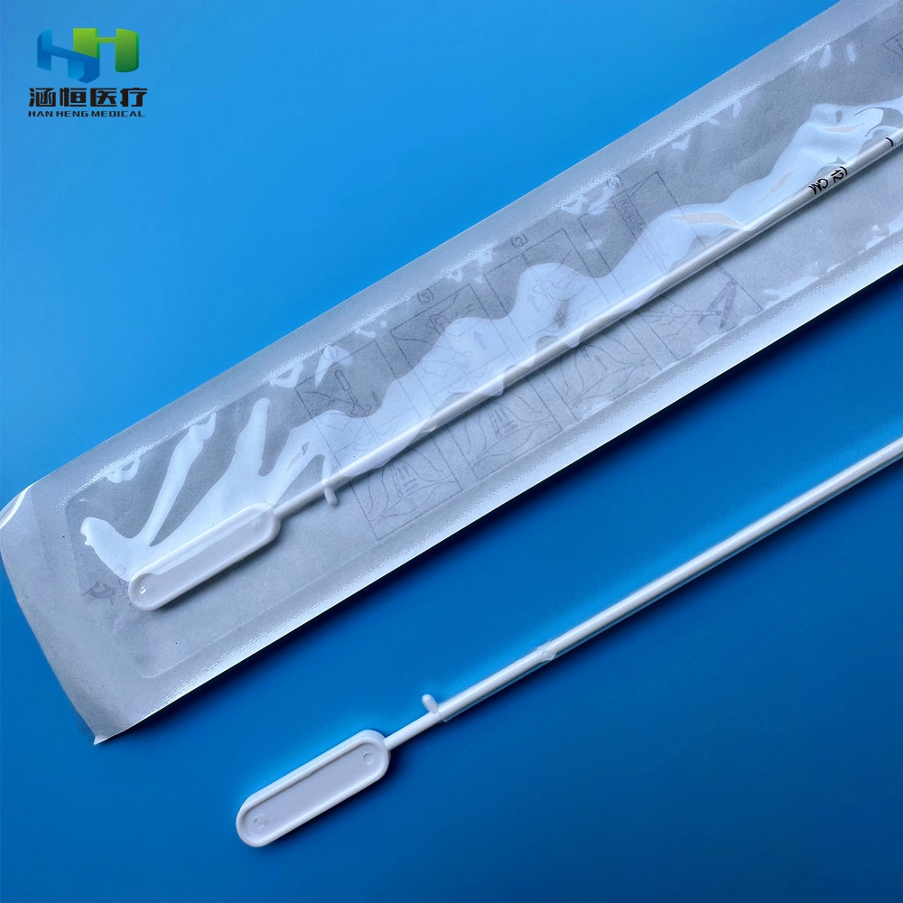 Curette endométriale Dispositif médical de biopsie de curette d'aspiration en PP de qualité médicale Canule Pipelle Collecteur gynécologique en PP Échantillonneur endométrial cervical CE