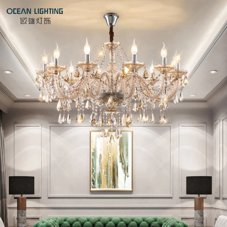 Décoration intérieure océanique Lustre en cristal de luxe moderne.