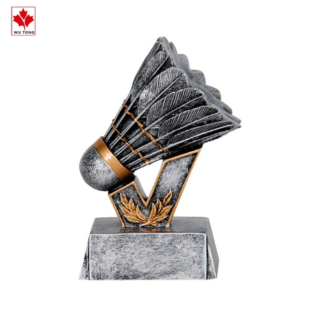 Customized Sports Awards Trophy Badminton Trophy Resin Souvenir Gift