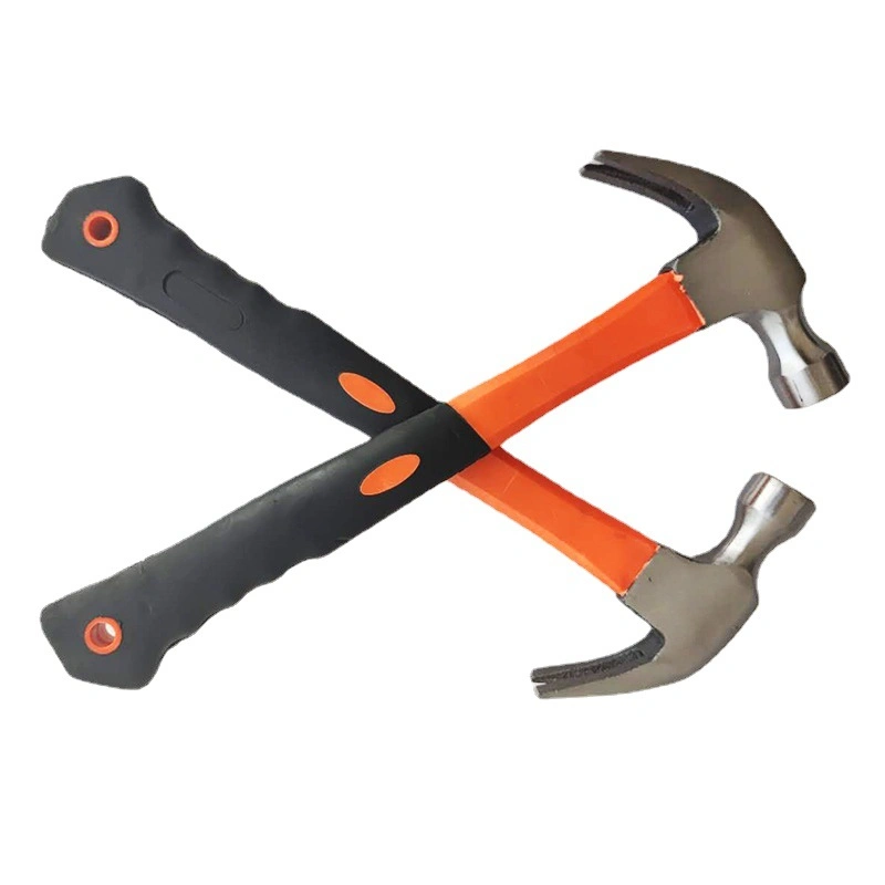 Multifunctional Plastic Handle Steel Head Conjoined Claw Hammer Non-Slip Grip Handle Nail Claw Hammer