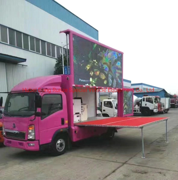 Sino Truck HOWO LED Advertising Truck, HOWO LED Billboard, Sino Truck HOWO Светодиодный рекламный щит, китайско-грузовый грузовик HOWO Mobile LED Stage Truck, Китайско-грузовый Светодиодный дисплей HOWO