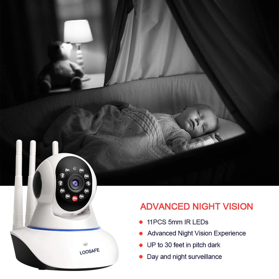 Home Security Camera Wireless with Ai Human Detection Dog Pet WiFi Camera 1080P Baby Monitor Indoor Surveillance IP Camera