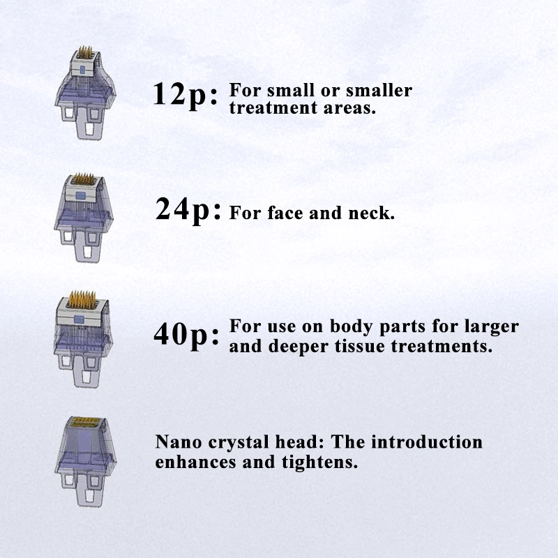 Mejorar sangre Roja cuerpo cara elevación frente piel arrugas Análisis RF Microneedling