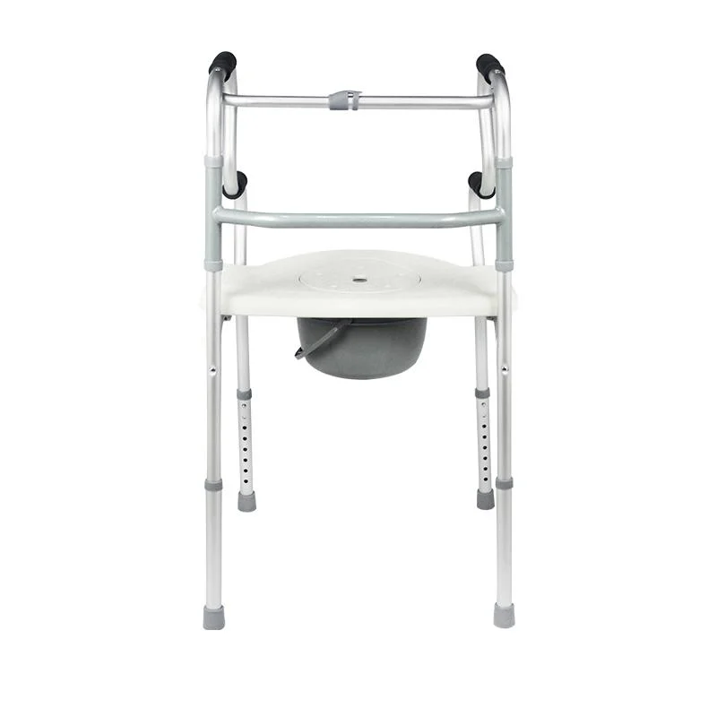 Health Care Supplies Einstellbare Höhe Toilet Chair Deaktiviert Falten Aluminium Walker