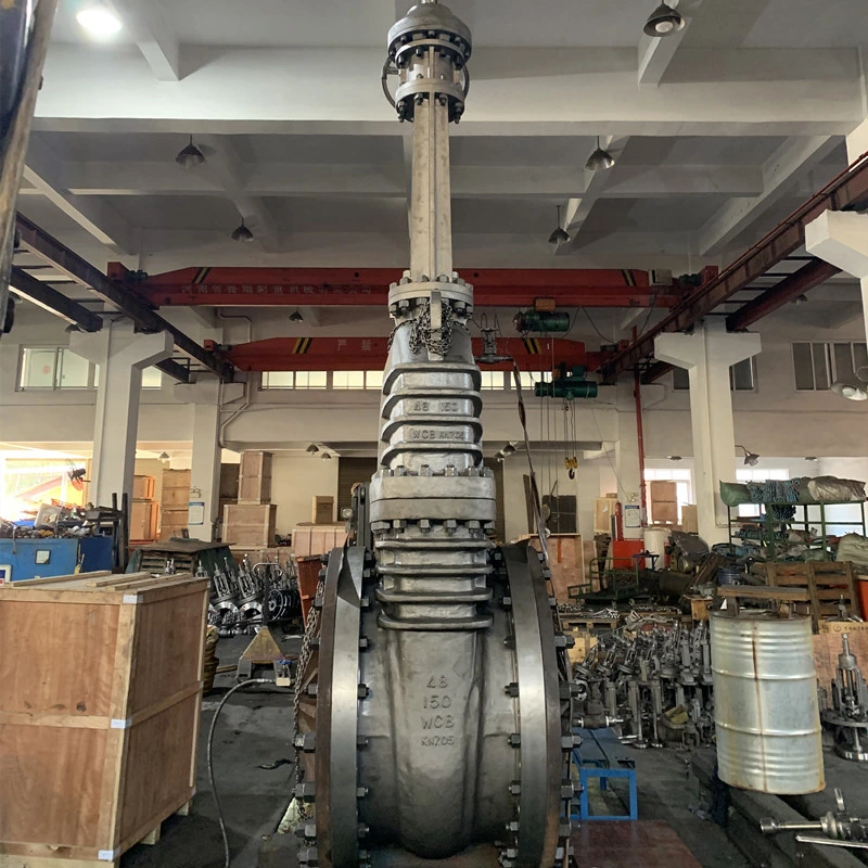 API600 ASME B16.5 10 Inch 2500 Lb Cast Iron Metal Seat Fully Open Worm Gear Operated Gate Valve