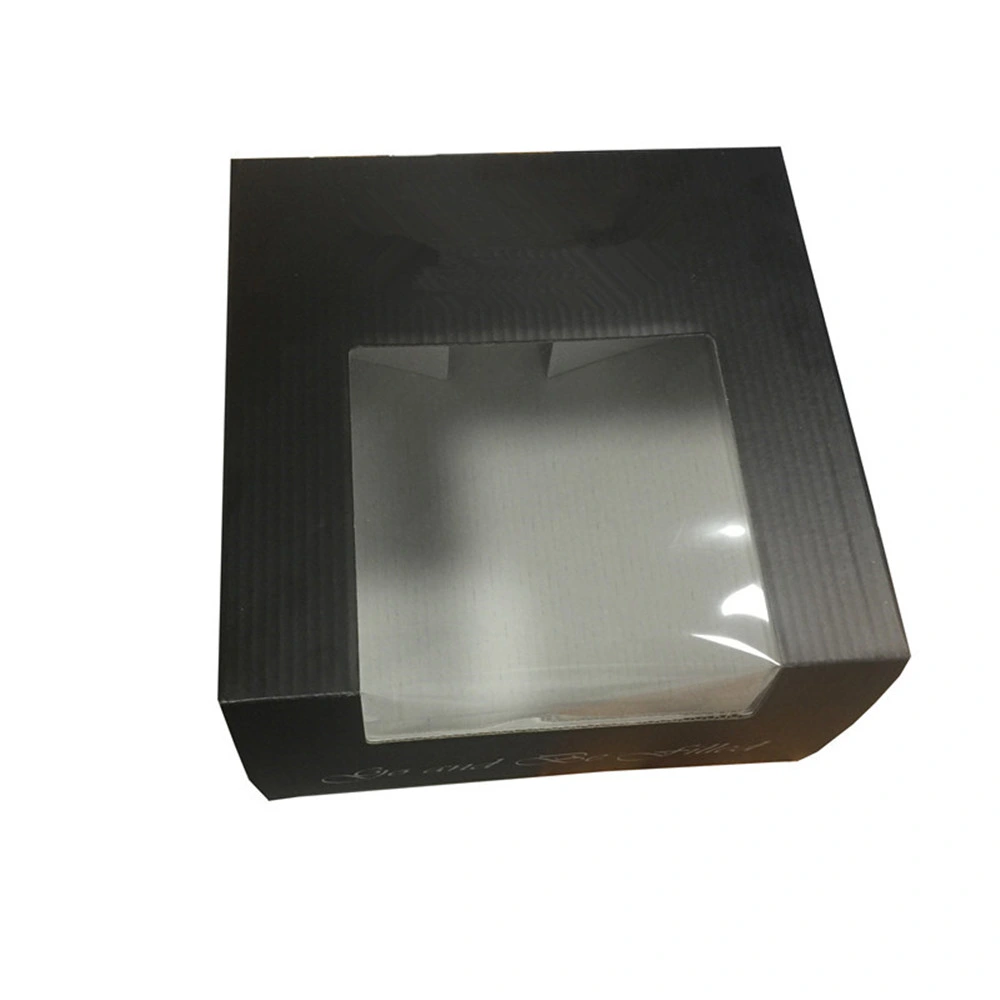 Cheap Custom Printed Clear Window Cardboard Hat Box Custom