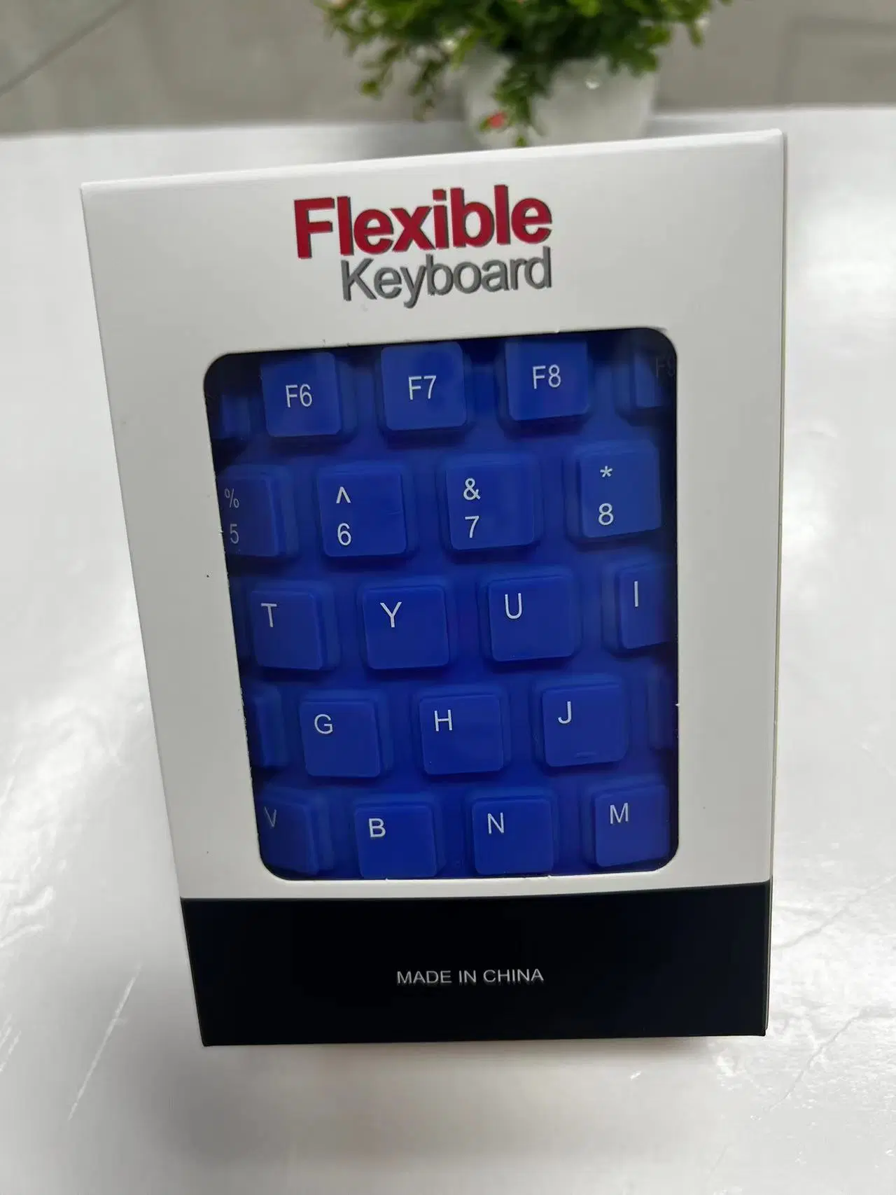 Teclado de membrana flexible flexible de silicona resistente al agua con cable USB Foldable Standard Teclado portátil