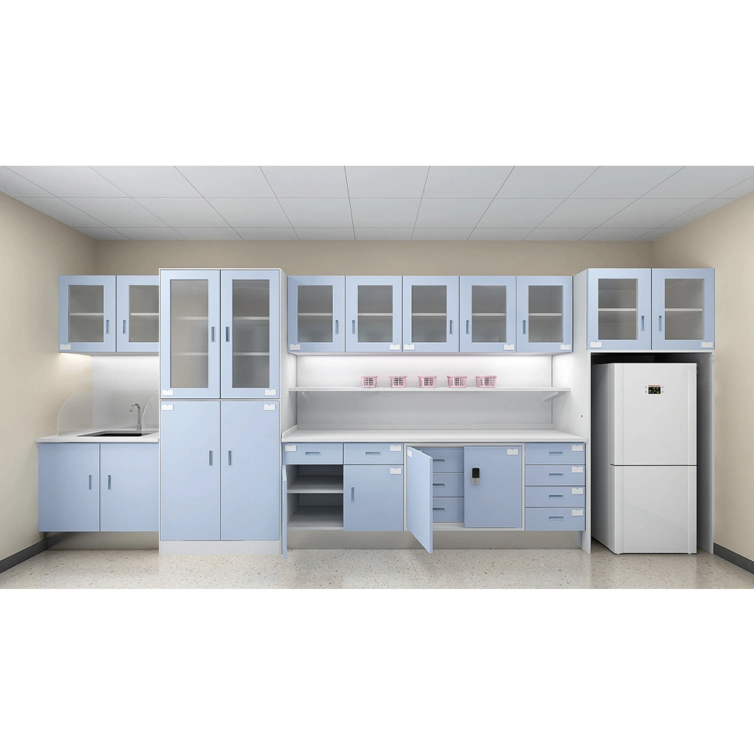 Hospital Furniture Project Medical Storage Cabinet Combination Disposal Treatment Cabinet