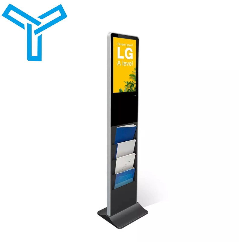 Support de magasin de 21.5 pouces sur pied intérieur pour signalisation numérique Android Écran LCD