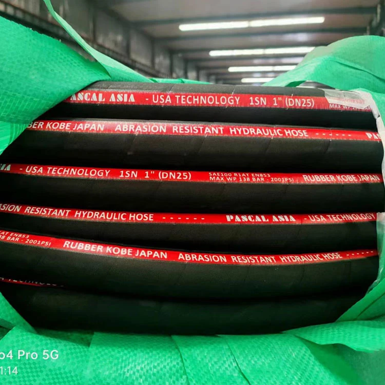 2 Inch Braided Steel Wire Reinforced Flexible Oil Suction Industrial High Pressure Hydraulic Rubber Hose SAE