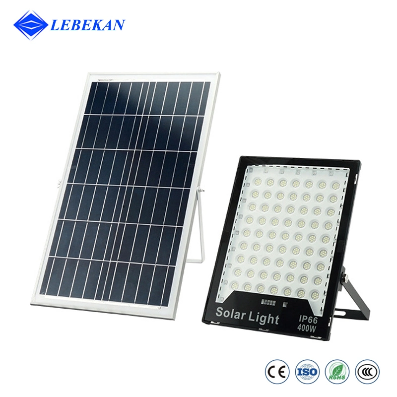 Lebekan Remote Control Multicolor Exterior Panel Solar 100W 200W 300W 400W Reflector LED RGB