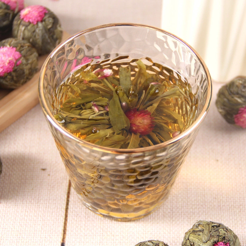 Hand Made Chinese Dried Marigold Lily Blossom Tea Green Organic Blooming Flower Tea