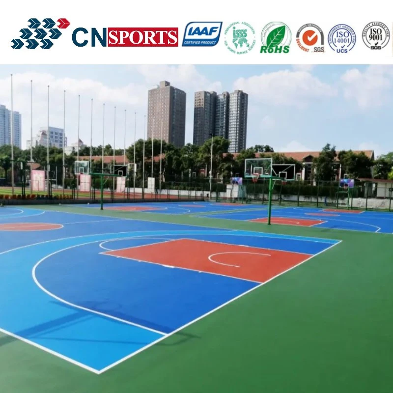 SI-PU Synthetisch Sportplatz Bodenbelag Material Basketball Courts Beschichtung Bodenbelag System