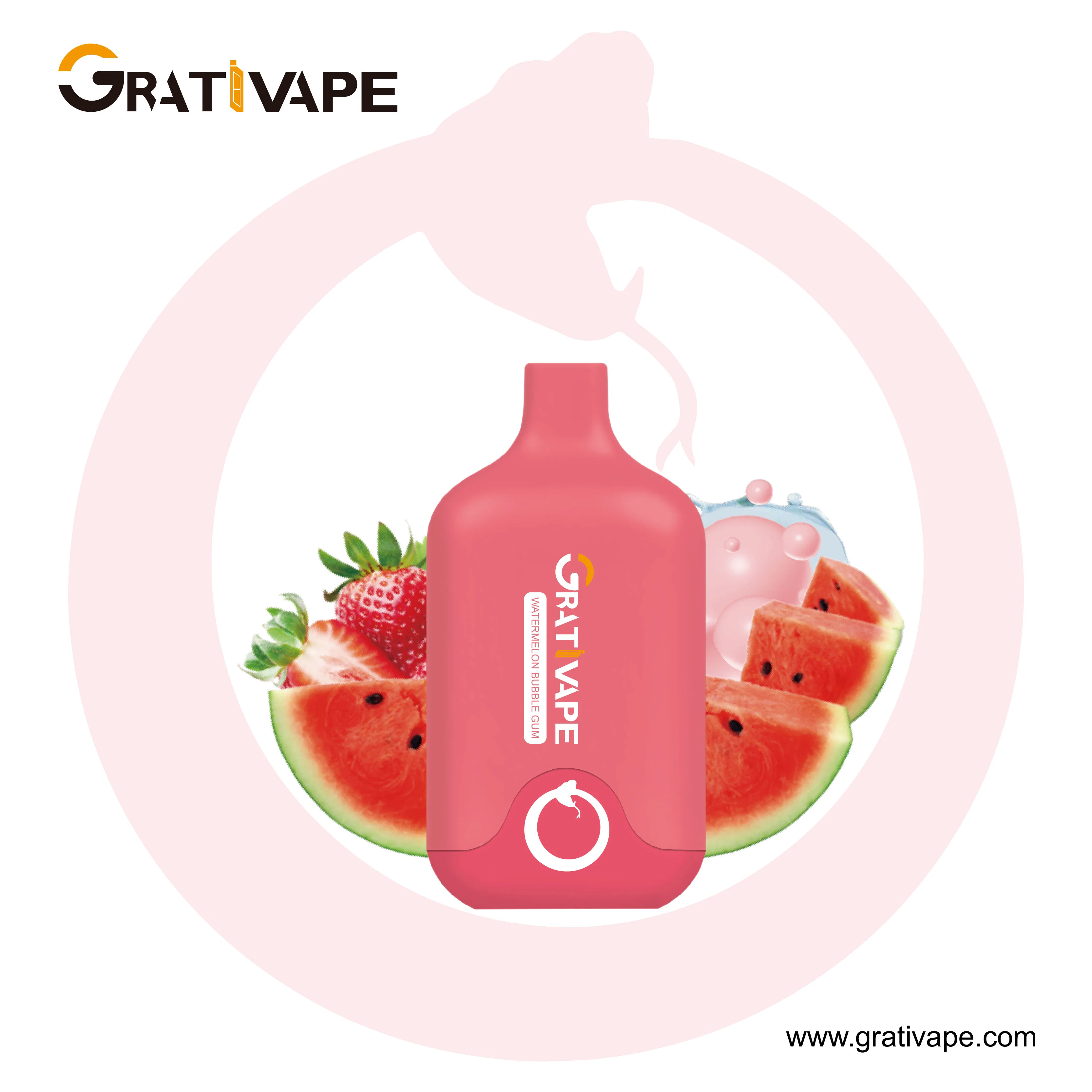 Mini E-cigarrillo Grativape Grab 6000 Puff 12ml 5%fábrica de cigarrillos electrónicos desechables NIC