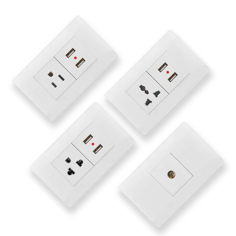 N1.4 Home Appliance South American Smart Plug Socket Us Wall Outlet Socket and Switch 118 Wall Switch
