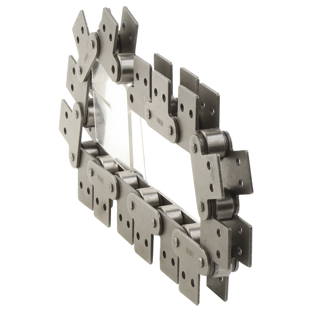 Internationally recognized industrial roller chain with straight side plate