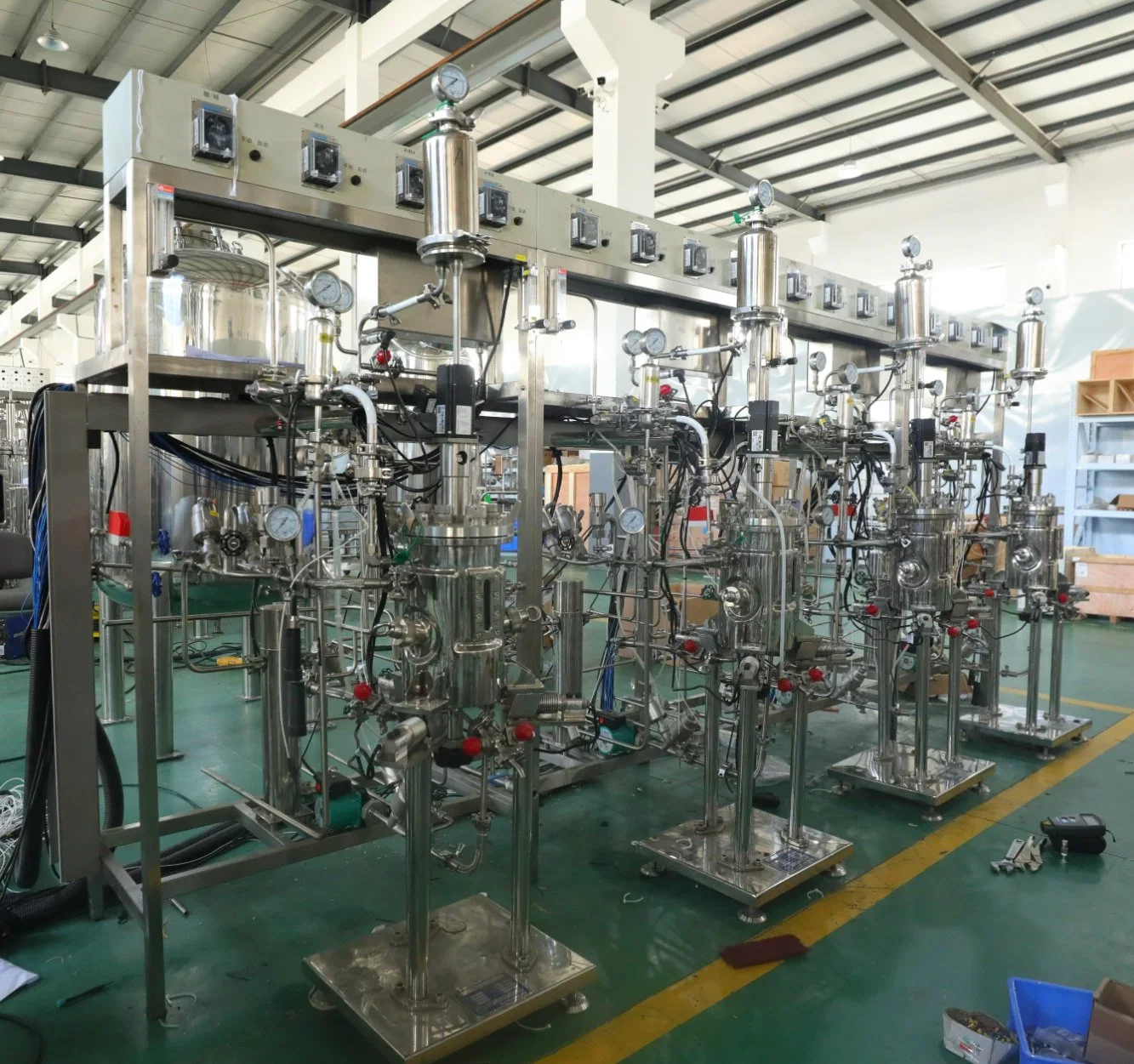 10L-1000L Esterilización automática de líquidos de acero inoxidable Fermentor spawn/Bioreactor utilizados para la industria química, alimentos, farmacia