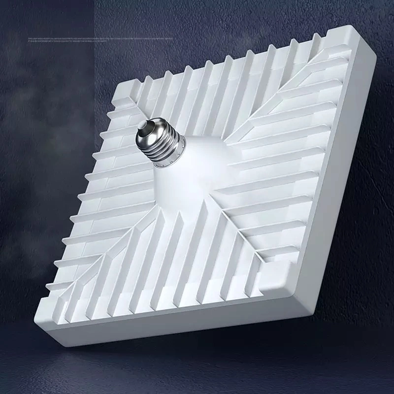 E27 20W 30W 40W 60W 80W Bombilla LED blanco frío AC220V Home Iluminación interior resaltar Lampada Spotlight Lámpara LED lámpara de techo lámpara grande cuadrada