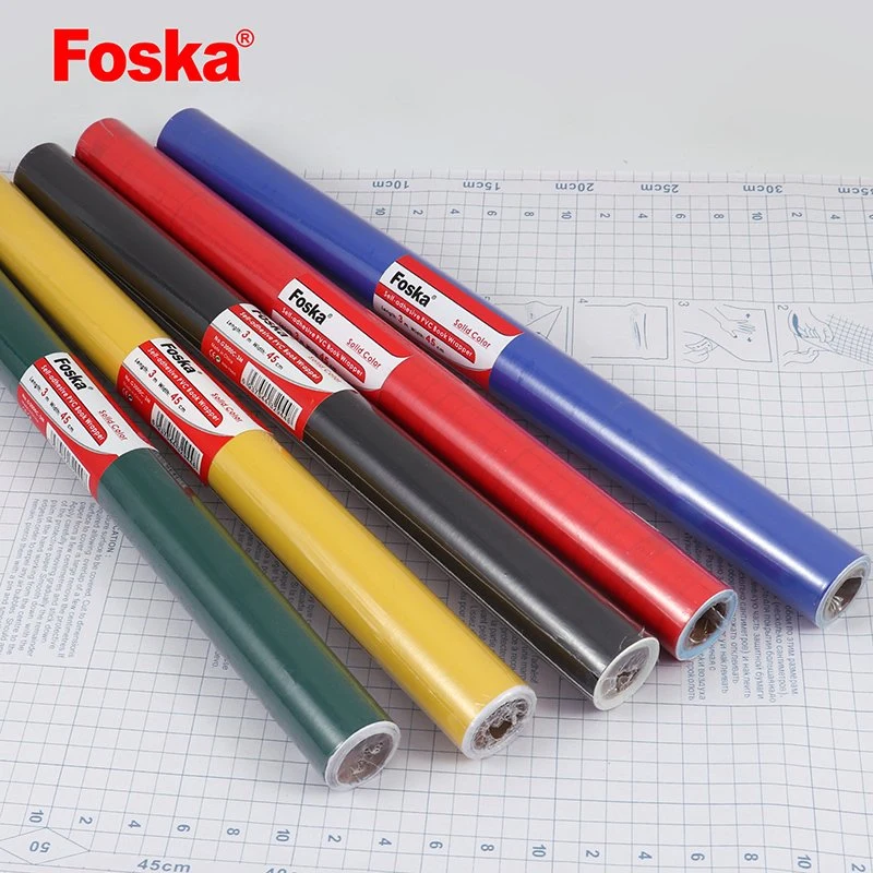 Foska Self-Adhesive PVC Colorful Book Cover Sheet