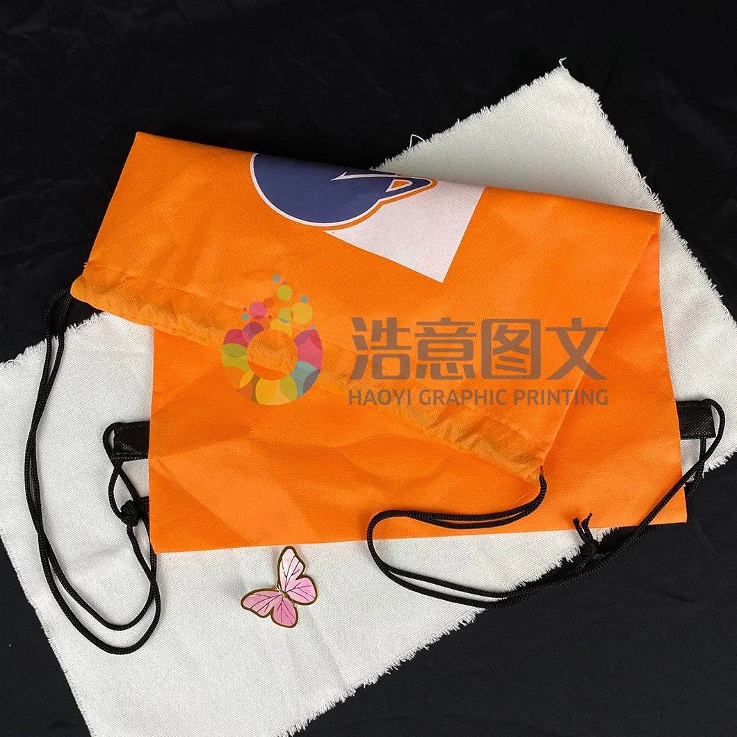 Manufacturers Custom Non - Woven Bunches Pull Rope Backpack/Dust Bunches Bag