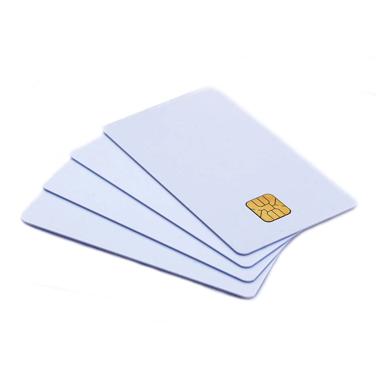 En Stock Plata banda magnética Plain PVC ID Blanco personaliza PVC en blanco plástico ATM crédito prepago RFID Smart ID Card