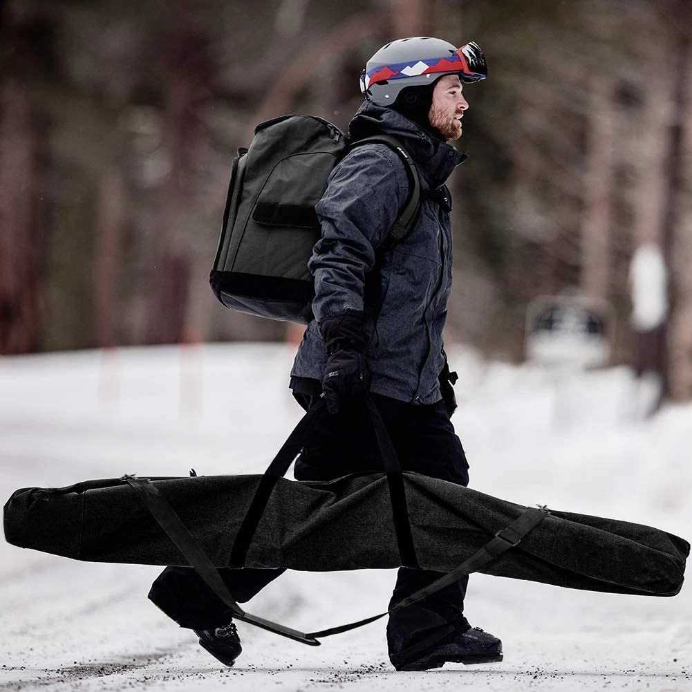 حقيبة على لوح التزلج تتعامل مع حقيبة التزلج - للرجال والنساء والشباب - أسود