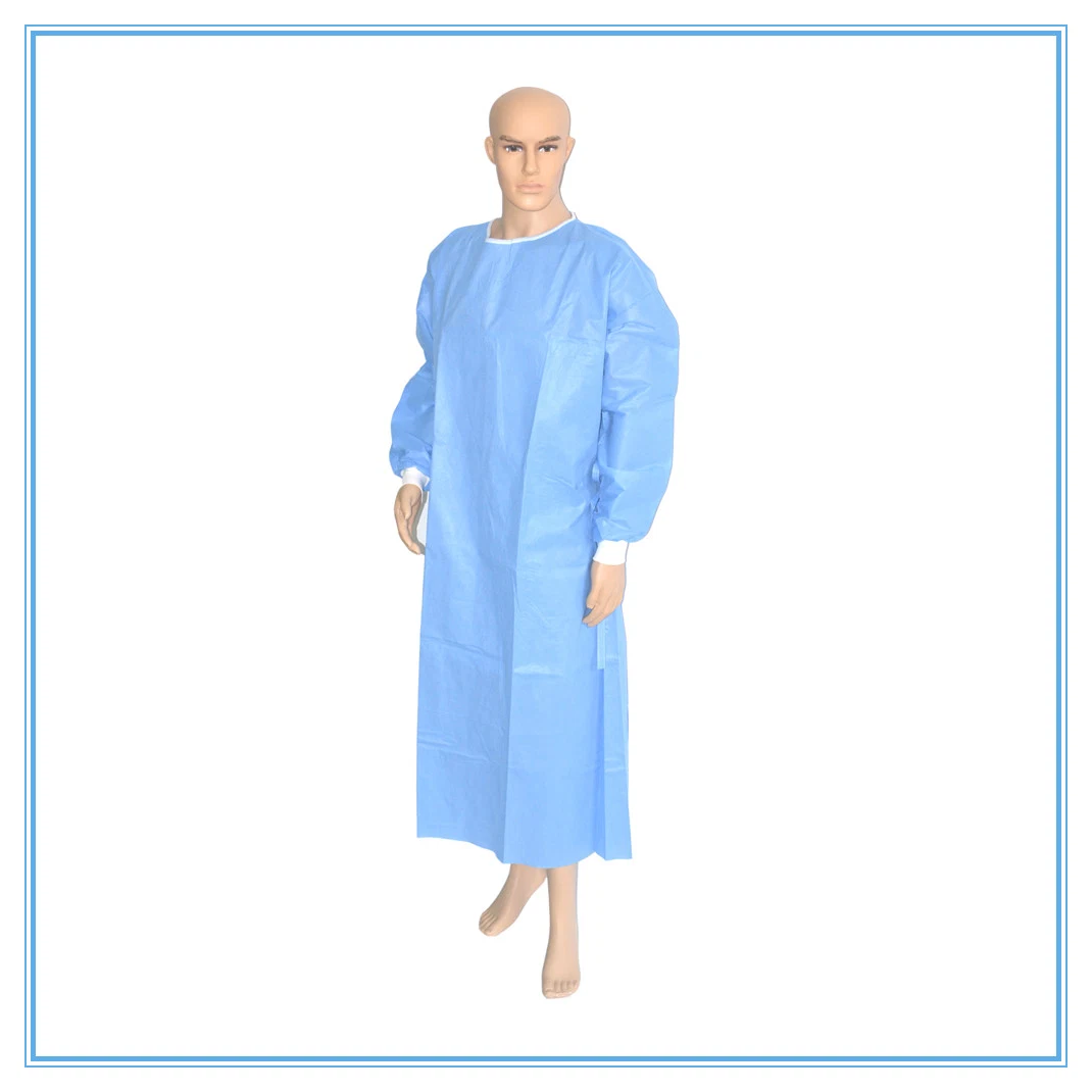 Non Woven Protective Hospital Supplies Patient Visitor Disposable Isolation Gowns