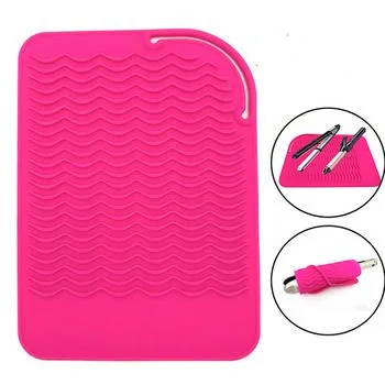 Magnetic Barber Mat Heat Hair Straightener Pad Resistant Heat Transfer Mat Professional Anti-Slip Heat Resistant Silicone Pad