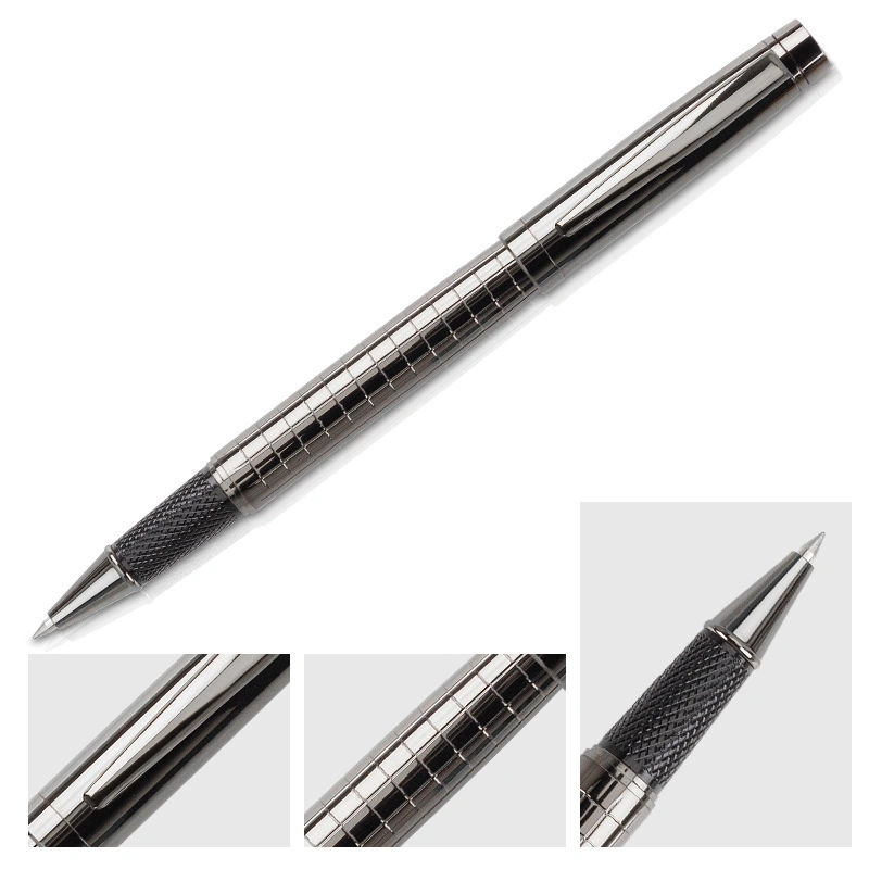 Metall Signature Pen Checker Gun Grau Business Metallic Pen