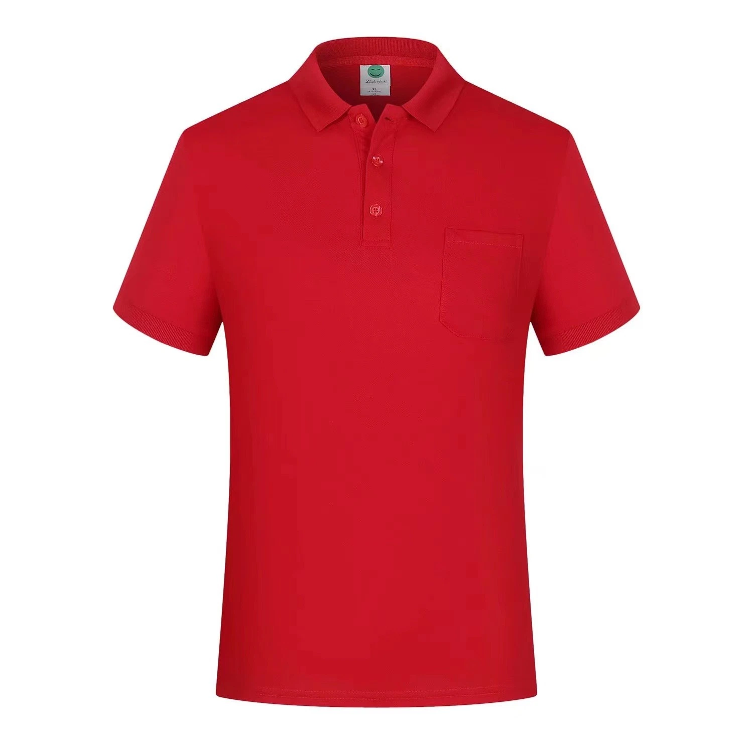 Work Clothes Printing T-Shirt Polo Shirt with Pocket Unisex