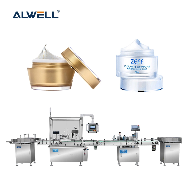 50gram Paste Emulsion and Capping Skin Whitening Face Cream Filling Jam Bottle Cap Sealing Machine